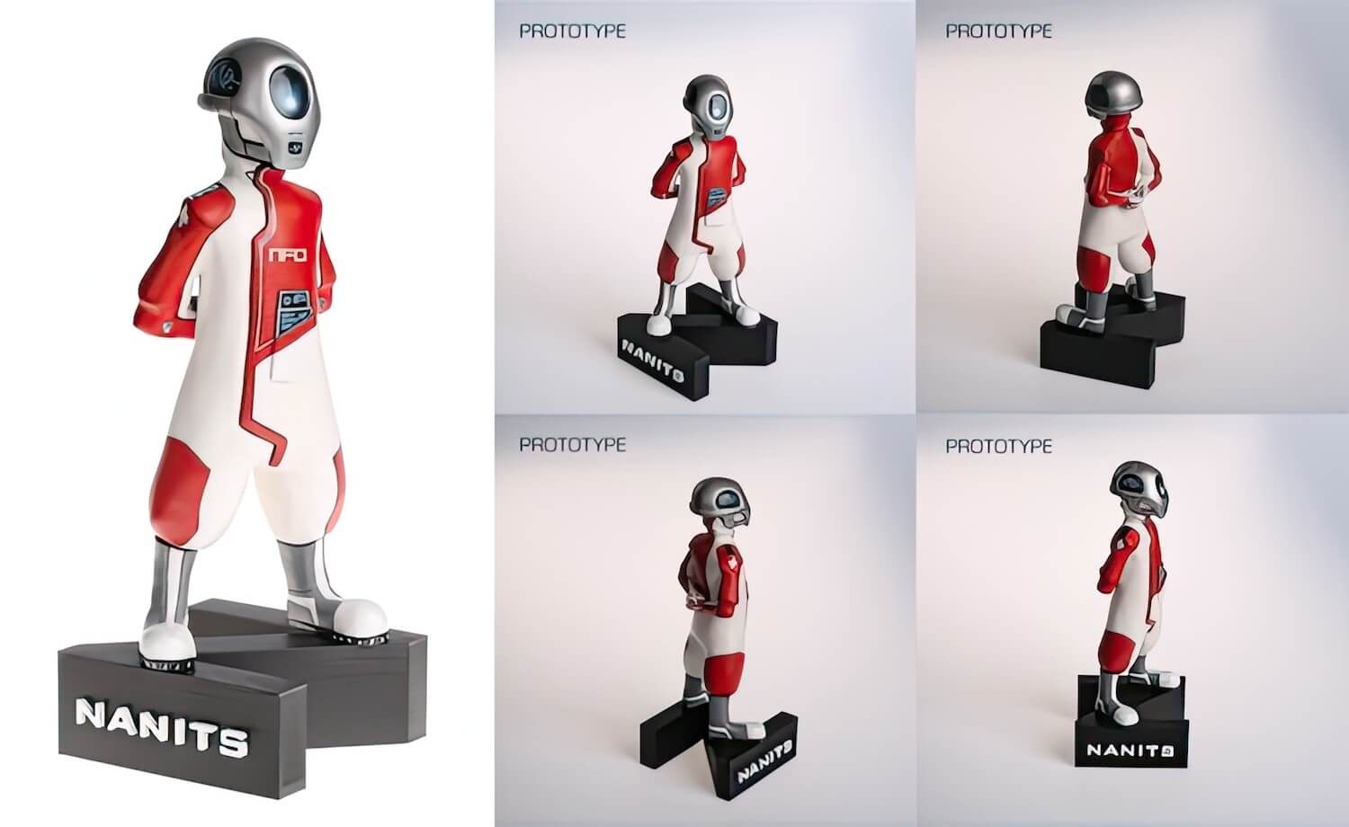 nanits maskot prototyp 3D character design artblock michael petrus | Michael Petrus