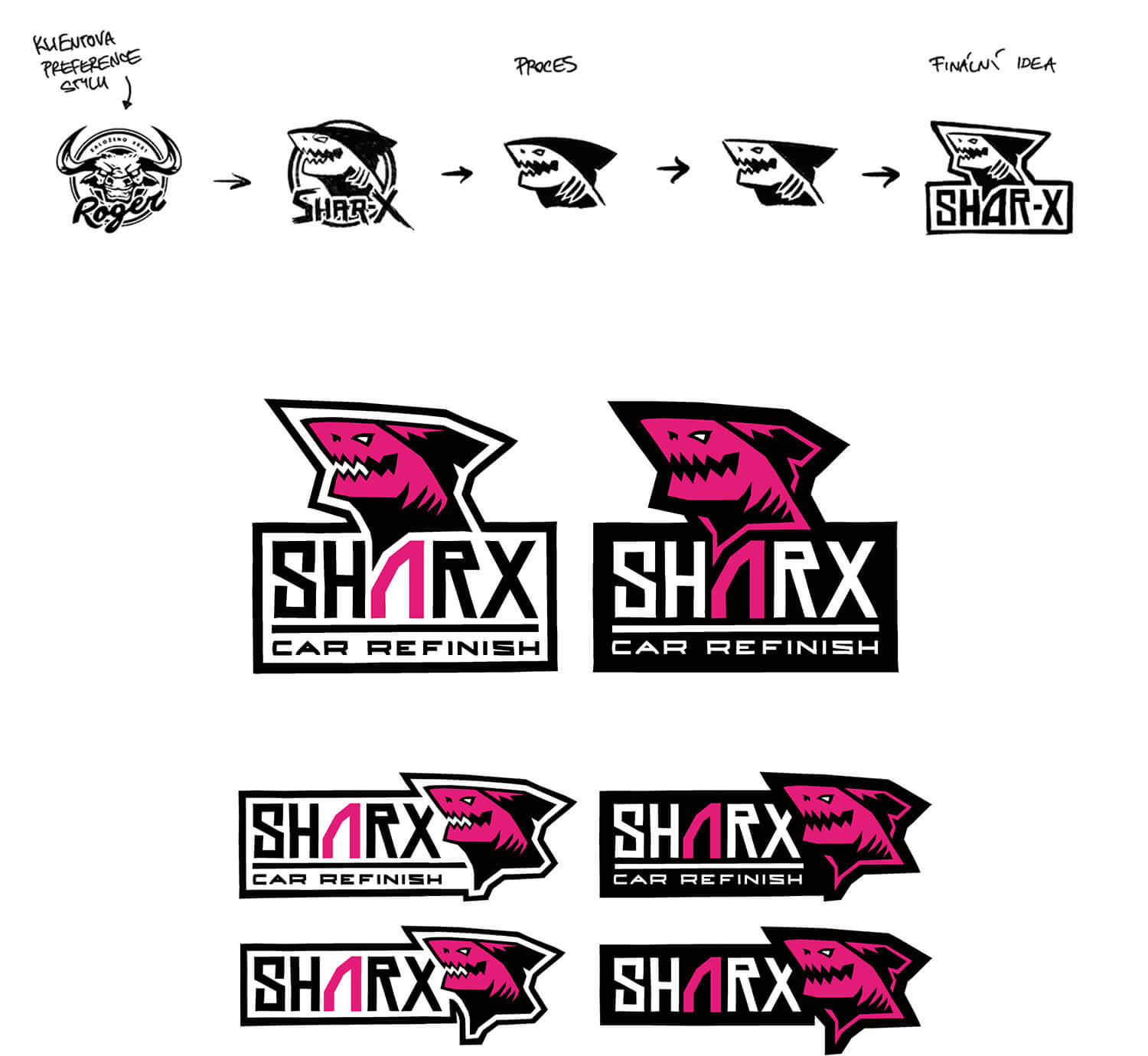 sharx branding packaging obalovy design ilustrace zralok maskot vizualni identita logo punk michael petrus koncept3 1 | Michael Petrus